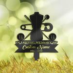 tailor grave marker memorial sign with stake sympathy gifts for loss of loved one custom metal signs 0