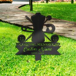 tailor grave marker memorial sign with stake sympathy gifts for loss of loved one custom metal signs 1