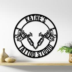 tattoo artist ink studio business custom metal signs 2