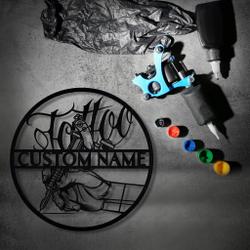 tattoo artist personalized metal signs decor for tattoo shop 3