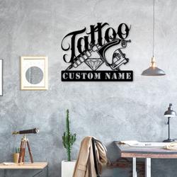tattoo artist wall art business custom metal signs 1
