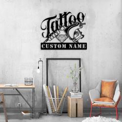 tattoo artist wall art business custom metal signs 2
