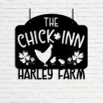 the chick inn farm welcome farm animals custom metal signs gift for farmer 0