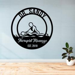 therapist massage business custom metal signs 1