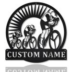 track cycling metal sign personalized metal name signs home decor sport lovers gifts 0