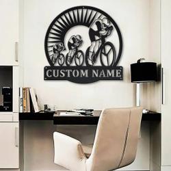 track cycling metal sign personalized metal name signs home decor sport lovers gifts 1