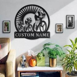 track cycling metal sign personalized metal name signs home decor sport lovers gifts 3