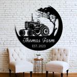 tractor farm family name custom metal signs gift for farmer tractor driver 0