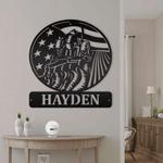 tractor sign farmhouse tractor personalized metal sign 0