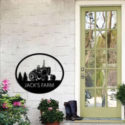 tractor sign metal farm sign farmhouse custom metal sign 1