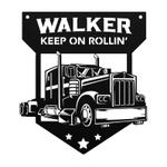 transport truck semi truck business custom metal signs 0