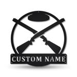 trap shooting metal sign personalized metal name signs home decor sport lovers gifts 0