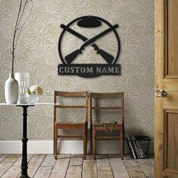 trap shooting metal sign personalized metal name signs home decor sport lovers gifts 1