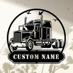 truck driver trucking company business custom metal signs 0