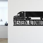 trucking company automotive truck driver business custom metal signs 0
