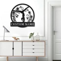 tumbling metal sign personalized metal name signs home decor sport lovers gifts 2