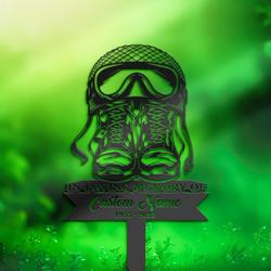 us army veteran boots grave marker memorial sign with stake sympathy gifts for loss of loved one custom metal signs 2