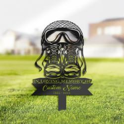 us army veteran boots grave marker memorial sign with stake sympathy gifts for loss of loved one custom metal signs 3