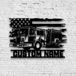 us engine fire truck driver fire department custom metal signs 0