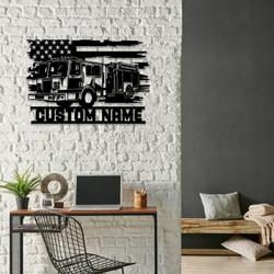 us engine fire truck driver fire department custom metal signs 2