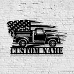 us farm truck driver pick up truck business custom metal signs 0
