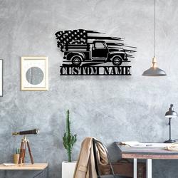 us farm truck driver pick up truck business custom metal signs 1