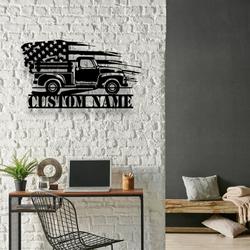 us farm truck driver pick up truck business custom metal signs 3