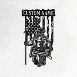 us fire fighter fire department custom metal signs 0