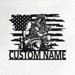 us fire fighter fireman fire department custom metal signs 0