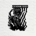 us firefighter in flames firefighter gift monogram fire department custom metal signs 0