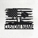 us navy veteran metal wall art personalized metal name sign us flag 0