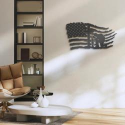 us solider kneeling praying art memoiral cross metal sign veteran patriotic decor home 2