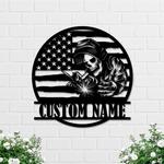 us welder skull custom metal signs 0