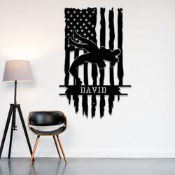 us wrestling sport metal wall art custom metal signs 1