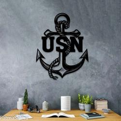 USN US Navy Anchor Veteran Metal Wall Decor Navy Veteran Gift Veteran Day Gift