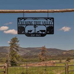 valley farm sign ranch personalized metal farm sign 3