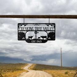 valley farm sign ranch personalized metal farm sign 5