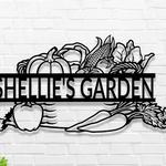vegetables garden metal sign personalized name garden signs decor yard house 0