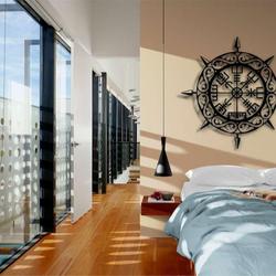 vegvisir sign scandinavian sign viking compass metal sign housewarming gifts 2