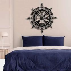 vegvisir sign scandinavian sign viking compass metal sign housewarming gifts 3