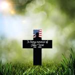 veteran soldier grave marker patriotic flag memorial stake sympathy gifts custom metal signs 0