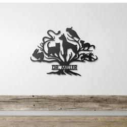Veterinarian Doctor Veterinarian Office Vet School Graduation Business Custom Metal Wall Art