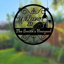 vineyard and winery grape farm grape garden v4 custom metal signs gift for farmer 3