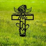 vizsla dog grave marker garden stakes forever loved dog memorial gift cemetery decor custom metal signs 0