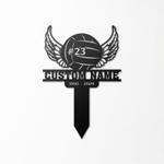volleyball grave marker metal garden stakes volleyball memorial gifts sympathy gifts for loss of loved one 0