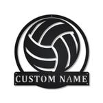 volleyball metal sign personalized metal name signs home decor sport lovers gifts 0