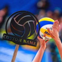 volleyball metal sign personalized metal name signs home decor sport lovers gifts 1