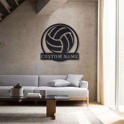volleyball metal sign personalized metal name signs home decor sport lovers gifts 3