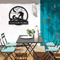 wakeboarding metal sign personalized metal name signs home decor sport lovers gifts 3