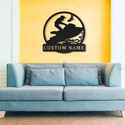 waverunner metal sign personalized metal name signs home decor sport lovers gifts 2